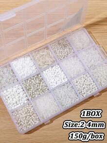 5200pcs/Box 24-Grid Glass Seed Beads DIY Jewelry Making Kit, Suitable For Women Bracelets & Holiday Gifts - Multicolor - View 16