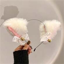 1pc Cute Cat Ear Bell Headband, Suitable For Women, Can Be Used As Fantasy Accessory For Halloween And Christmas, Witch Headband With Cat Ears - Multicolor - View 10
