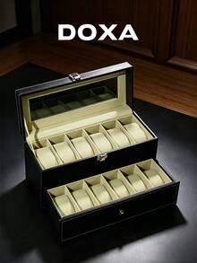 DOXA Premium Stitched Texture Watch Collection Box, Gift Packaging Box, Suitable For Watch Enthusiasts - one-size - View 5