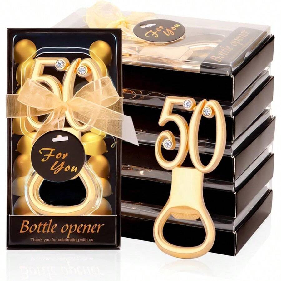 Zinc Alloy Bottle Opener, Used For 50th Birthday Party Gifts And Decorations - View 1