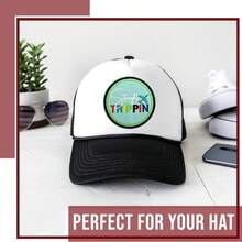 1pc Travel Style "Straight Trippin" Iron-On Embroidered Patch, Suitable For Trucker Hats, Jeans, Jackets, Bags, Backpacks, Essential Embroidery Decor For Small Business Startups - 1pcs-o - View 7