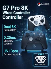 GAMESIR G7 Pro Uranus 8K Polling Rate Gaming Controller | Wired/Wireless Dual-Mode | Bluetooth 5.0 For Steam/PC/Android | Includes Double-Sided Shell & Customizable Back Buttons - View 1