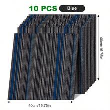 10pcs Interlocking Carpet Tiles, Extra Large & Thick, 15.75x15.75 Inches, Home Flooring, Suitable For Living Room, Dorm, Bedroom, Sofa And Office Areas, Bedside Mat And Interlocking Carpet, Cozy And Comfortable - Multicolor - View 2