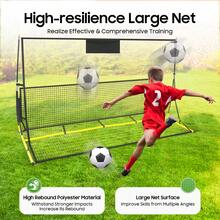 Soccer Rebounder Net Set,Football Rebound Network,Practise Kickback Target Goal,For Adults&Teens,Foot Ball Training - Default - View 9