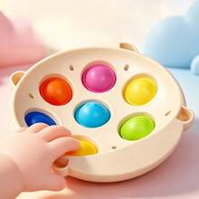 1 pc Mainan Tekan Kumbang Kecil, Mainan Pengenalan Sensorik, Melatih Keterampilan Motorik Halus Jari Bayi dengan Menekan, Cocok untuk Bayi dan Balita - MultiWarna - View 4