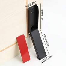 1pc Stainless Steel Folding Door Stopper, Rubber Door Stop, Foot Operated, Movable Door Holder, Windproof Door Stopper, Perfect Gift - Multicolor - View 4