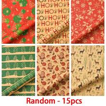 15/1pc Christmas Gift Wrapping Paper 50*70cm Random Assorted Prints Holiday Gift Box Decoration Handmade Paper - View 11