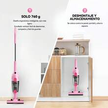 INSE Stick Vacuum Cleaners - Pink - View 7