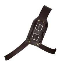 Medieval Leather Back Sword Frog Harness Adjustable Shoulder Scabbard Holder Strap Vintage Knight Cosplay Halloween Costume Accessories - A - View 7