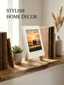White Mini Instant Photo Frame, Easel-Style Photo Display Stand, Reusable Desktop Photo Decor, Multi-Scenario Universal Desktop Decoration, Ideal Gift For Friends, Family And Classmates, Perfect Gift For Birthdays, Anniversaries And Holidays - Mini Photo Frame - View 6