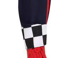 KIWI Race Car Driver Costume For Adult, Complete Sports Outfit With Navy Blue Jumpsuit With Zipper And Checkered Details, Ideal For Carnival - Multicolor - View 6
