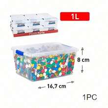 2pcs/1pc Clear Plastic Storage Box With Lid, Stackable Storage Bin With Wheels & Locking Handles, Transparent Organizer Container,Durable,Space Saving Organizer Container For Clothes  Books, 6 Sizes, Transparent/Black - Style A-transparent - View 27