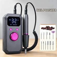 Electric Nail File | Low-Noise All-Copper Motor & Acrylic Gel Filing | Rechargeable & Cordless Portable | Suitable For Home, Salons & Travel | Electric Armor Grinding Machine|Professional Foot & Hand Care Tools|Perfect Gift For Women - Multicolor - View 14