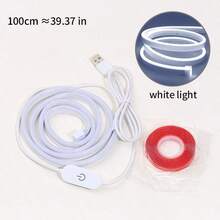 1pc USB LED Neon Light Strip With Touch Power Switch, Flexible And Cuttable Rope Light For Bedroom Wall Indoor DIY Atmosphere Decoration - Multicolor - View 15