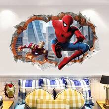 FIFA Spider-Man Wall Sticker Decal For Living Room Decor Background Wall, Removable, Suitable For Christmas Background Wall Decoration, Also Can Be Used As Birthday Gift - B - View 4