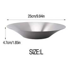 1PC Matte 304 Stainless Steel Conical Salad Bowl 19/21/25cm, Wooden Handle Salad Serving Fork Set, Restaurant Fruit Vegetable Mixing Bowl, Used For Pasta, Chips, Desserts, Home Western Style Plating Tableware - View 14