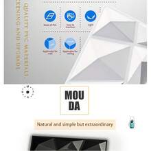 Modern 3D Self-Adhesive Wall Panels, Suitable For DIY Installation, Easy To Splice, Suitable For Living Rooms, Bedrooms, And Offices, Soundproof Wallpaper, Peel-And-Stick Design, Self-Adhesive Wall Tiles - B - View 4