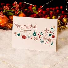 Christmas Greeting Cards, Christmas Cards Envelopes, Christmas Gift Box Cards, Thank You Blessing Postcards, Style Thank You Cards - A - View 5