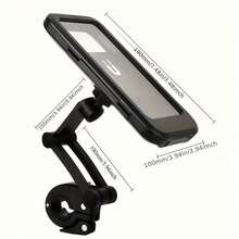 1PC Shockproof Waterproof Full Coverage Magnetic Phone Holder For Electric Scooter, Delivery Rider Special Rainproof Adjustable Motorcycle Phone Mount, Electric Bike Motorcycle Phone Holder For Delivery Rider Navigation, Bicycle Car Mount Shockproof Waterproof Phone Bracket - Multicolor - View 9