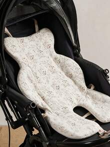Baby Stroller Liner Pad, Gauze & Bean Fleece, Non-Slip, Thickened, Warm, Soothing, Cold-Proof, Autumn/Winter Outdoor Mat - Stroller Liner - View 12