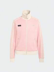 Adidas Originals Women's FAN OG TT Knit Jacket No Hood LD8923 - Baby Pink - View 2