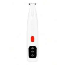 Electric Pet Clippers With LED Lighting (Suitable For Cats & Dogs) - Equipped With A Wide Blade Head For Gentle And Comfortable Trimming. Includes Charging Cable And Cleaning Brush. Battery Capacity: 500mAh. - View 11