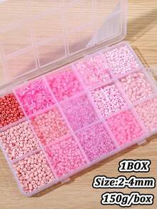 5200pcs/Box 24-Grid Glass Seed Beads DIY Jewelry Making Kit, Suitable For Women Bracelets & Holiday Gifts - Multicolor - View 11