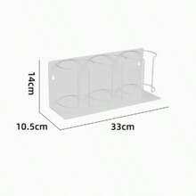 Magnetic Cup Holder - 3-Tier Refrigerator Storage Rack, Can Hold Cups, Glasses And Water Bottles. Space-Saving Design With Strong Magnetic Base, Suitable For Kitchen And Bathroom Storage. Kitchen Storage Essential, Modern Kitchen Accessory - Multicolor - View 2
