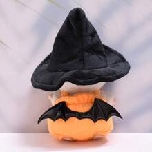 1pc, Clothing Only, Halloween Doll Clothes Suitable For Labubu, Pumpkin Hat, Pumpkin Pants, Devil Pumpkin Outfit, Costume Props For Display - Multicolor - View 10