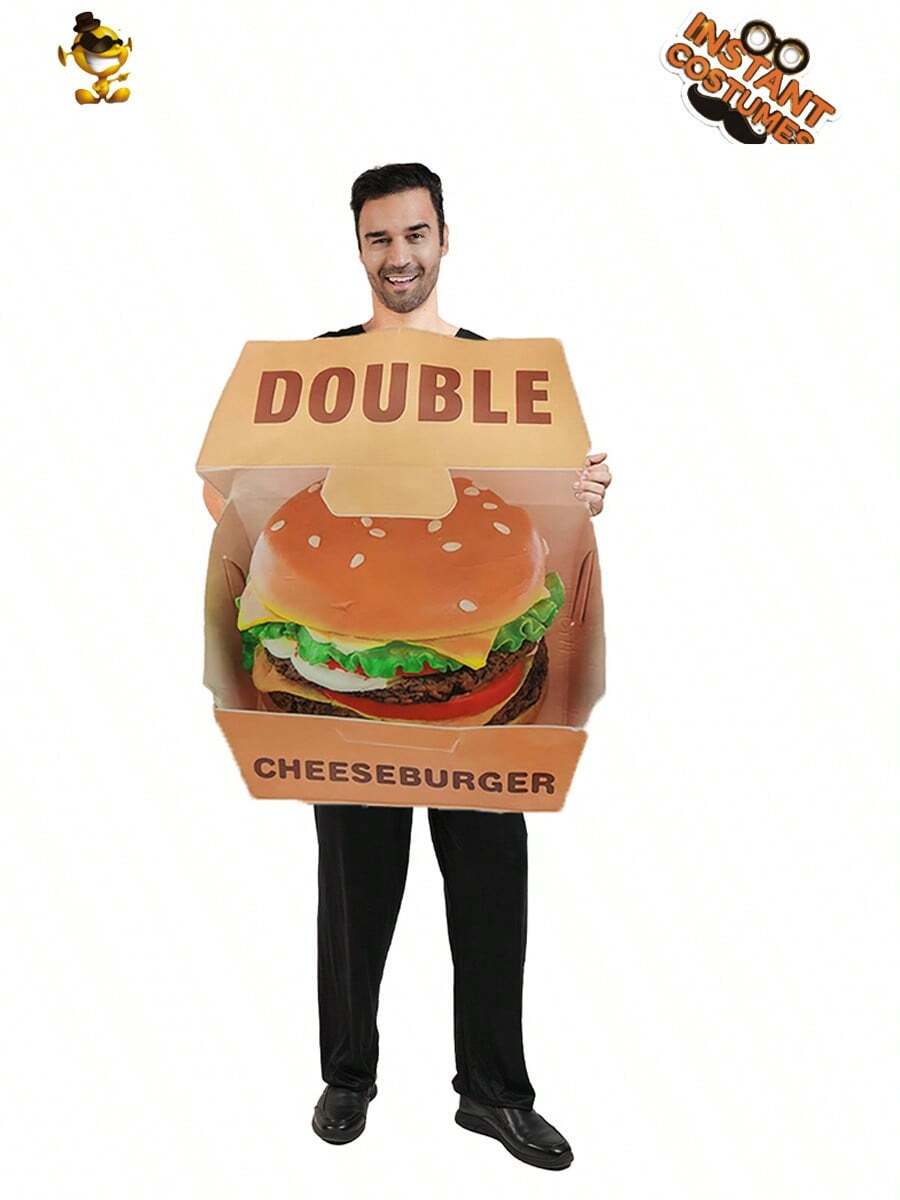 Hamburger Costume For Halloween Party, Stage Outfit For Performances And Role-Play Cosplay* - FF829 - View 1