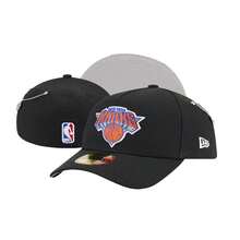 New Era 59FIFTY NY Knicks Black Chain Fitted Flat Bill Casual Baseball Cap 68920 - Black - View 5