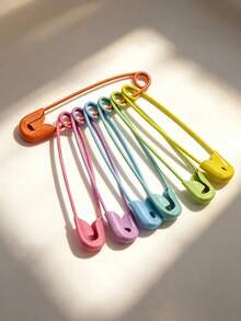 300pcs Colorful Pins, Made Of High-Quality Metal, Vibrant And Bright Colors, Suitable For Sewing, Handicrafts, Jewelry Making And Storage Craft Accessories (300/150/10) Optional - Multicolor - View 5