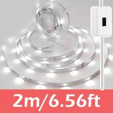 Acosh Neon شريط إضاءة LED USB مع مستشعر حركة اليد، إضاءة LED تحت الخزانة، شرائط إضاءة LED للمطبخ والخزانة والرف والمنضدة وغرفة النوم، أضواء مستشعر الحركة للخزانة - الضوء الابيض - مشاهدة 13