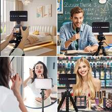 Rechargeable Selfie Fill Light With Phone Clip, Adjustable Brightness, 3 Lighting Modes, Battery Powered, Suitable For Selfie, Makeup, Live Streaming And Video Conferencing, Portable And Convenient - A - View 4