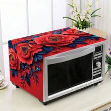 1pc Microwave Dust Cover, Home Oven Rack Dust Cover, Washable Dust Cover, Home Food Machine Dust Cover, Highly Attractive Kitchen Storage Cabinet Dust & Stain Cover - Full Coverage - View 12
