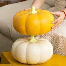 3pcs Halloween Pumpkin, Suitable For Halloween Home Decor, Pumpkin Shaped Dried Fruit Tray, Living Room Home Use Sunflower Seed & Nut Storage Box, Creative Candy & Snack Box Halloween Gift - View 4