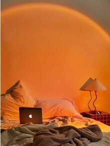 Portable USB Sunset Rainbow Projector Light, RGB Color Changing Atmosphere Lamp, Flexible Gooseneck Night Light, Suitable For Self-Photography, Bedroom, Party, Home Decor, Ideal Gift - Multi-color light - View 9