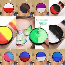 Large Capacity Dual-Tone Water-Activated Face And Body Paint, Perfect For Stage And Screen Performances, Face And Body Painting, Special Effects, Beauty, Cosplay, Halloween, Christmas, Carnival, Festival, Water-Activated Face And Body Paint - Multicolor - View 3