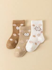 5/10/15 Pairs Baby Socks, Cute Cartoon Pattern, Ankle Socks, All Season, Unisex Kids Socks, Comfortable And Breathable - Multicolor - View 5