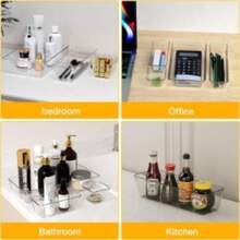 25Pcs Draw Organiser Plastic Box Desk Drawer Fridge Trays Makeup Storage Divider - GB113 - View 9