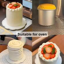Aluminum Round Cake Pan, Deep Side Round Baking Pan, Cake Pan With Removable Bottom - View 4