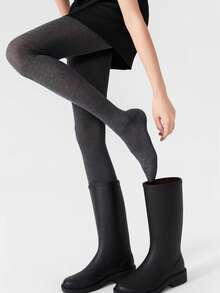 1 Pair Women's Autumn/Winter Sheer Tights, Slimming And Elegant - Multicolor - View 6