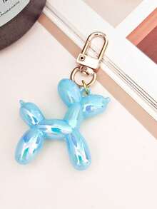 1pc Colorful Balloon Dog Keychain, Wallet Key Ring Pendant, Bag Charm Puppy Decor, Women's Car Key Ring Pendant, Valentine's Day Gift - Multicolor - View 19