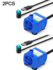 Quiet Efficient Pet Water Pump - Cat Water Fountain And Water Dispenser Replacement Motor Accessory - Keep Your Pets Hydrated And Healthy - Blue - View 9