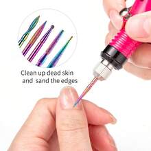 30pcs Nail Drill Bit Set, Nail Grinding Bits, Cuticle Gel Removal Drill Bits, Professional Nail Rotary Tool, Suitable For 3/32" Shank Diameter Nail Drill - Multicolor - View 8