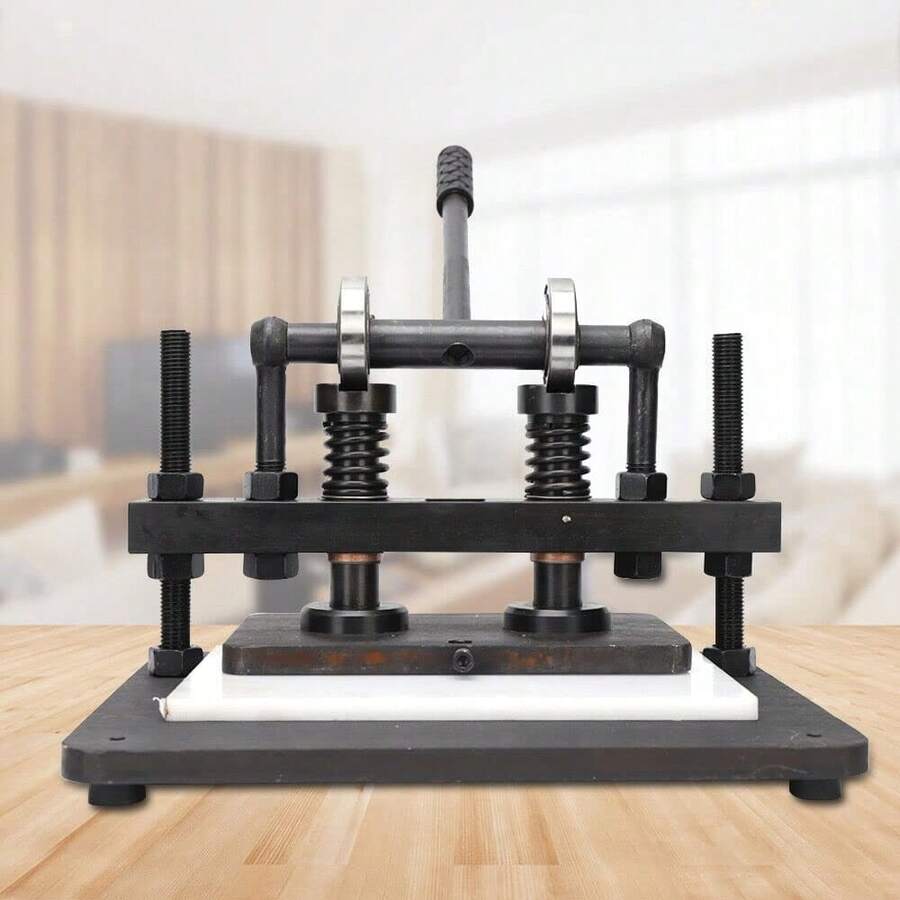 Manual Leather Die Cutter Leather Cutting Machine Steel Plate Press DIY Craft Making Clicker Press Embossing Cutting Machine For Paper Foam Fabric Lea - L2VID5Q000-1@Style - View 1