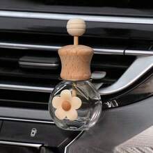 1pc Daisy Fragrance Bottle Car Air Vent Aromatherapy Clip Essential Oil Empty Bottle Car Interior Decor - A - View 2