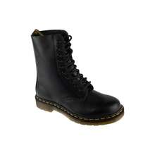 Dr. Martens 1490 - Black Unisex Bovver Boots DM11857001 - Black - View 1