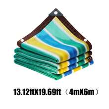 1pc Eyelet Shade Cloth Outdoor Sunshade Net - High Quality Shade Fabric Fence - Durable Tear-Resistant Easy Installation Suitable For Balcony Patio Swimming Pool Provides Excellent Shade Coverage And Privacy Protection With Hemming And Eyelets - Six-line Edge Binding and Hole Punching - View 4