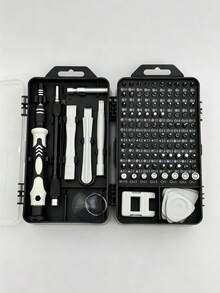 122-Piece Precision Screwdriver Set With Magnetic Tips - 32-In-1/115-In-1 Professional Electronics Repair Tool Kit For Laptop, PC, Watch, Phone - CR-V Steel Multifunction Screwdriver With Storage Case - A - View 11